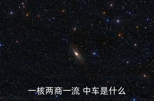 一核兩商一流 中車是什么