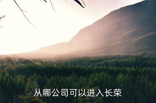 從哪公司可以進(jìn)入長(zhǎng)榮