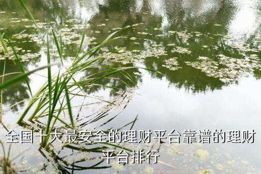 全國十大最安全的理財(cái)平臺(tái)靠譜的理財(cái)平臺(tái)排行