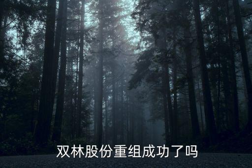  雙林股份重組成功了嗎