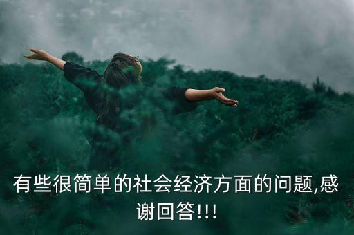 有些很簡單的社會(huì)經(jīng)濟(jì)方面的問題,感謝回答!!!