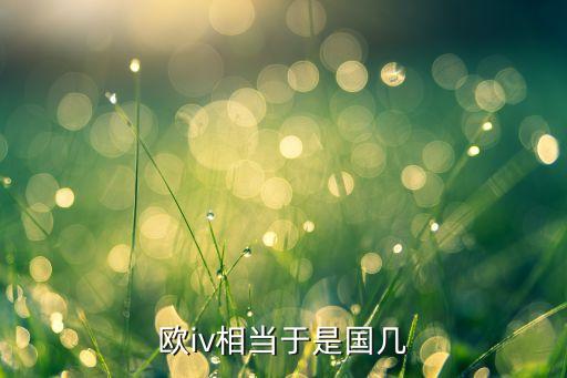 歐iv相當(dāng)于是國(guó)幾