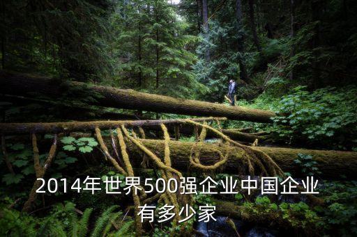 2014年世界500強(qiáng)企業(yè)中國企業(yè)有多少家