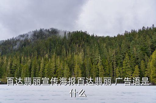 百達(dá)翡麗宣傳海報(bào)百達(dá)翡麗 廣告語(yǔ)是什么