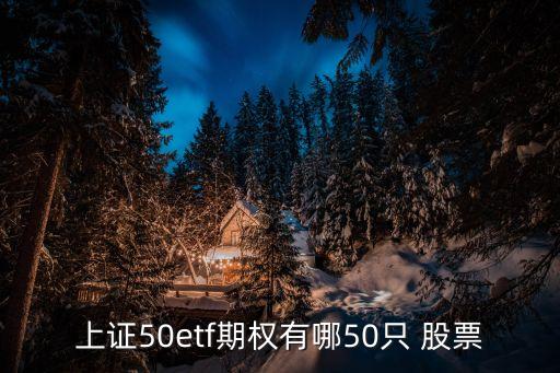 上證50etf期權有哪50只 股票