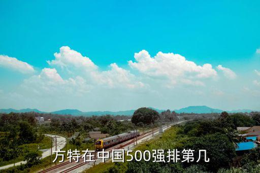  方特在中國500強(qiáng)排第幾