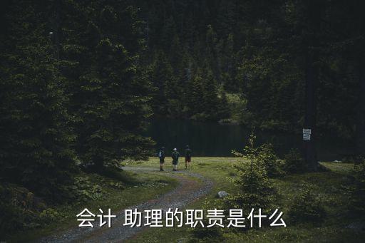 會(huì)計(jì) 助理的職責(zé)是什么