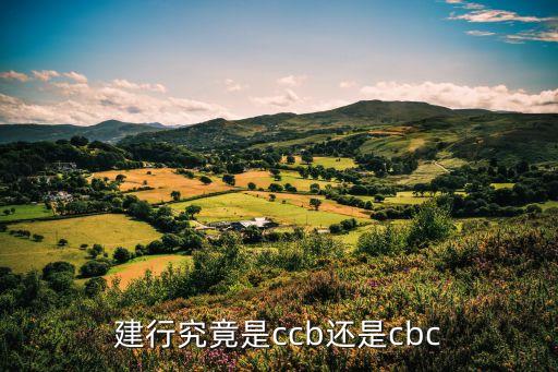 建行究竟是ccb還是cbc