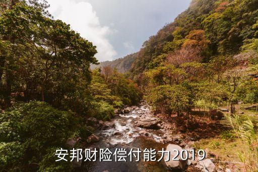  安邦財(cái)險(xiǎn)償付能力2019