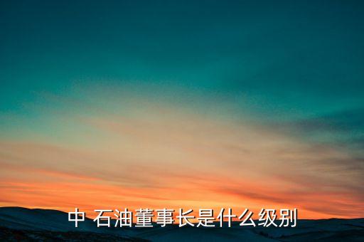 中國(guó)石油一把手是誰,延長(zhǎng)石油一把手級(jí)別