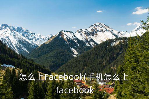 怎么上Facebook(手機(jī)怎么上 facebook