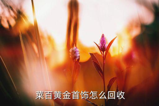  菜百黃金首飾怎么回收