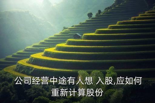 已經(jīng)在運(yùn)營(yíng)的公司后入股怎樣