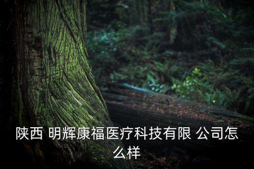 陜西 明輝康福醫(yī)療科技有限 公司怎么樣