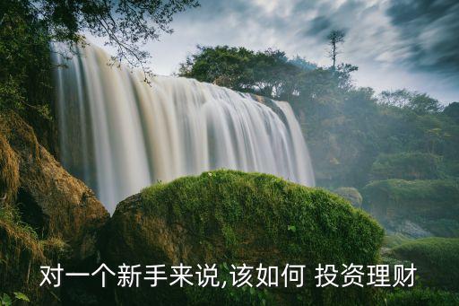 對(duì)一個(gè)新手來說,該如何 投資理財(cái)