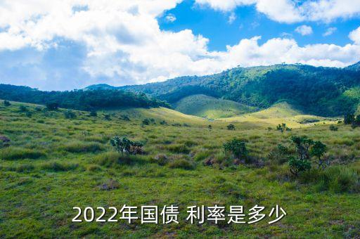 2022年國債 利率是多少