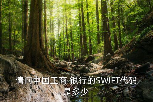 請(qǐng)問中國(guó)工商 銀行的SWIFT代碼是多少