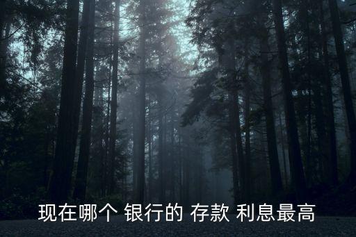 哪家銀行的存款利息高,什么銀行的利息比較高