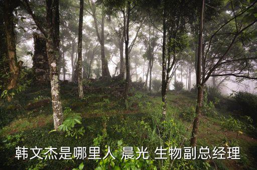 韓文杰是哪里人 晨光 生物副總經(jīng)理