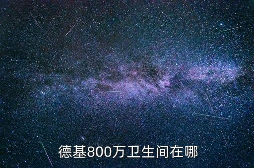  德基800萬衛(wèi)生間在哪