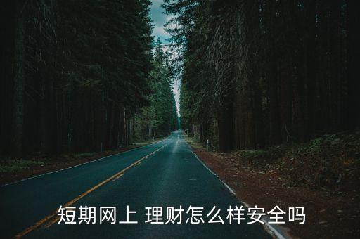  短期網(wǎng)上 理財(cái)怎么樣安全嗎