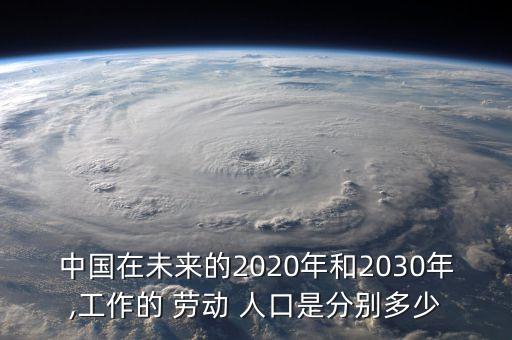 中國在未來的2020年和2030年,工作的 勞動 人口是分別多少