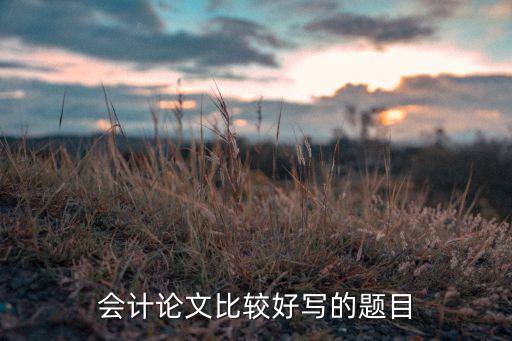 會(huì)計(jì)論文比較好寫的題目