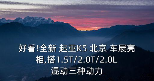 好看!全新 起亞K5 北京 車展亮相,搭1.5T/2.0T/2.0L混動三種動力