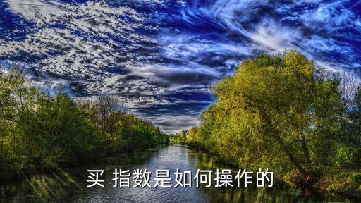 買(mǎi) 指數(shù)是如何操作的