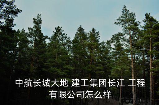  中航長(zhǎng)城大地 建工集團(tuán)長(zhǎng)江 工程 有限公司怎么樣