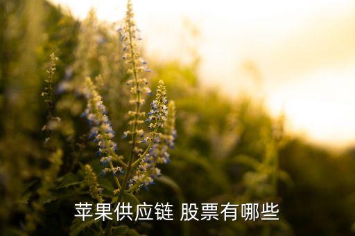 蘋果供應鏈 股票有哪些