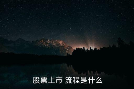  股票上市 流程是什么