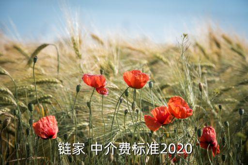  鏈家 中介費標(biāo)準(zhǔn)2020