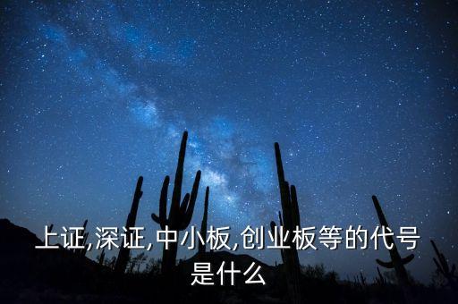 上證,深證,中小板,創(chuàng)業(yè)板等的代號是什么