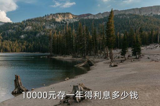 10000元存一年得利息多少錢