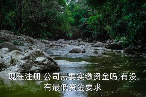 現(xiàn)在注冊(cè) 公司需要實(shí)繳資金嗎,有沒有最低資金要求