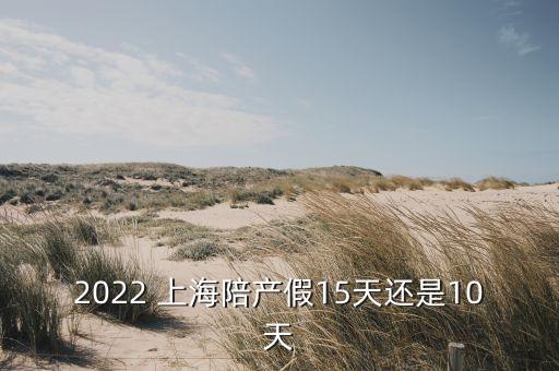 2022 上海陪產(chǎn)假15天還是10天