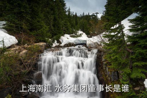  上海南匯 水務(wù)集團(tuán)董事長(zhǎng)是誰