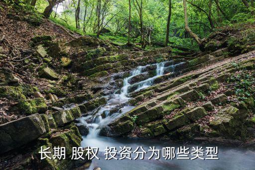  長(zhǎng)期 股權(quán) 投資分為哪些類型