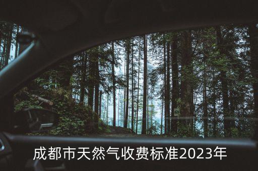  成都市天然氣收費標(biāo)準(zhǔn)2023年