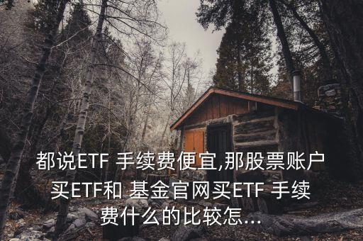 都說(shuō)ETF 手續(xù)費(fèi)便宜,那股票賬戶買ETF和 基金官網(wǎng)買ETF 手續(xù)費(fèi)什么的比較怎...