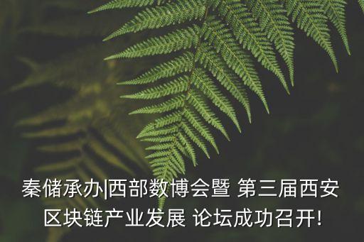 秦儲(chǔ)承辦|西部數(shù)博會(huì)暨 第三屆西安區(qū)塊鏈產(chǎn)業(yè)發(fā)展 論壇成功召開(kāi)!