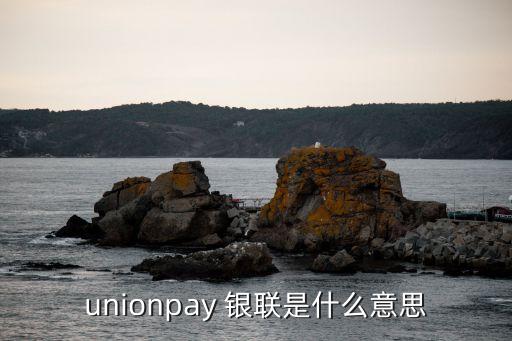 unionpay 銀聯(lián)是什么意思