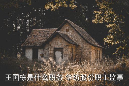 王國棟是什么職務 華紡股份職工監(jiān)事