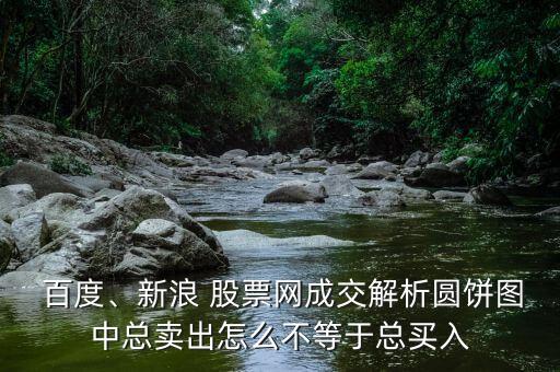  百度、新浪 股票網(wǎng)成交解析圓餅圖中總賣出怎么不等于總買入