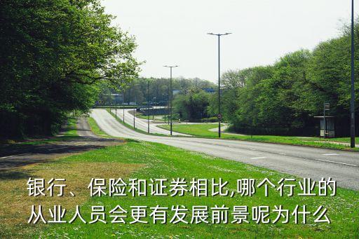  銀行、保險和證券相比,哪個行業(yè)的從業(yè)人員會更有發(fā)展前景呢為什么