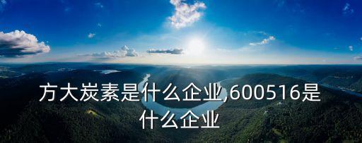 方大炭素是什么企業(yè),600516是什么企業(yè)