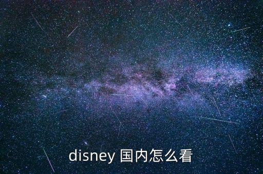 disney 國內(nèi)怎么看