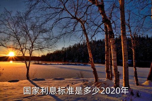 國(guó)家利息標(biāo)準(zhǔn)是多少2020年