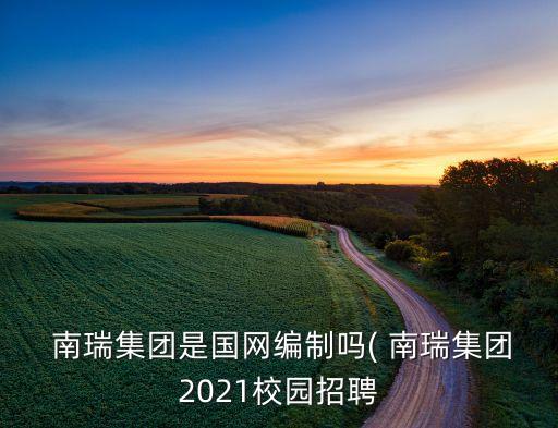  南瑞集團(tuán)是國(guó)網(wǎng)編制嗎( 南瑞集團(tuán)2021校園招聘